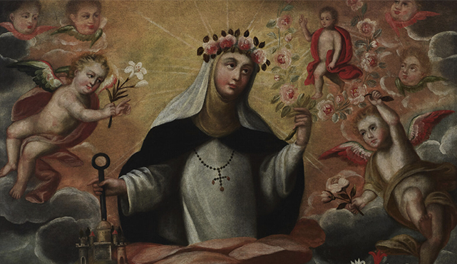 Unidentified Peruvian artist, An Allegory of Saint Rose of Lima (Detail)